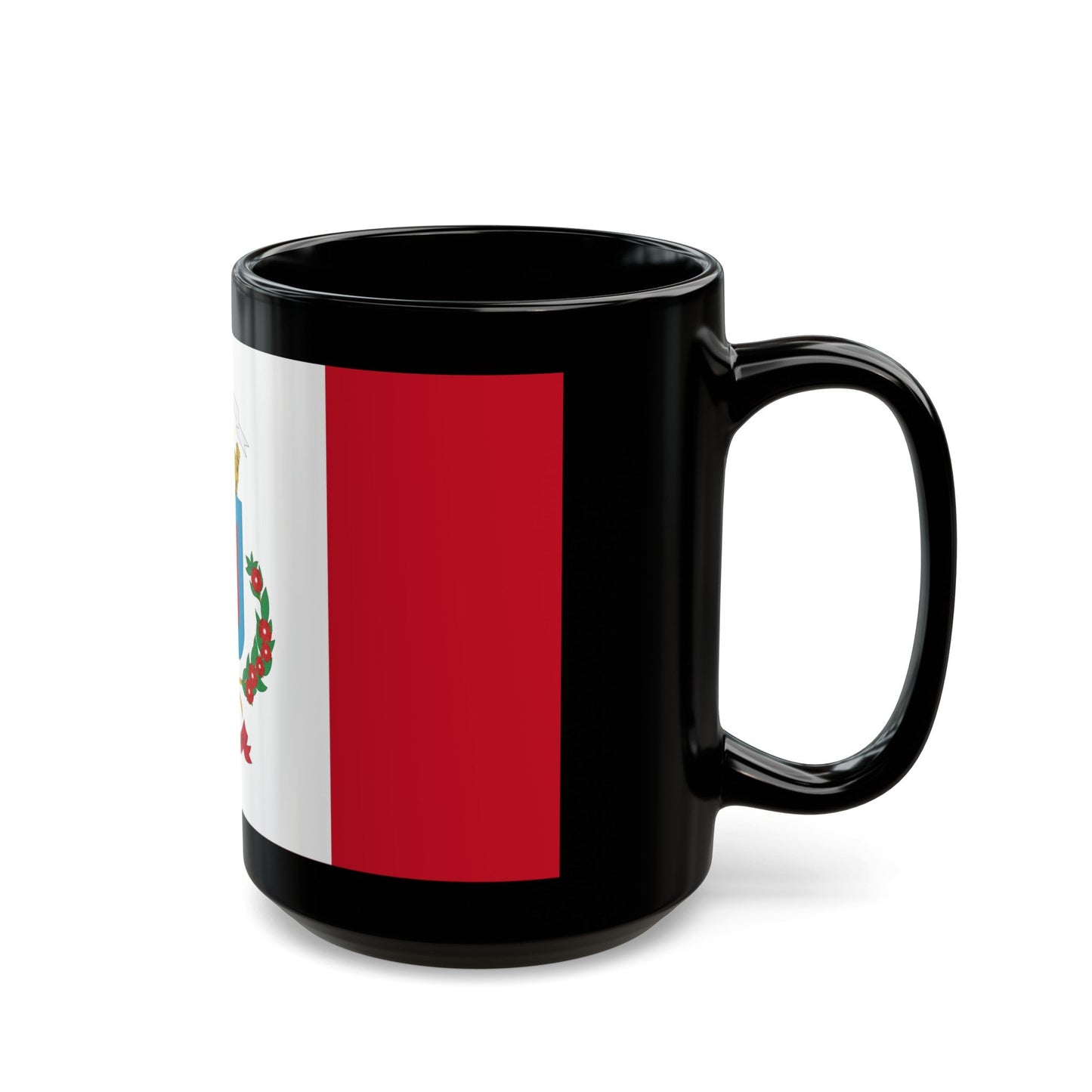 Flag of Heredia Province Costa Rica - Black Coffee Mug-The Sticker Space