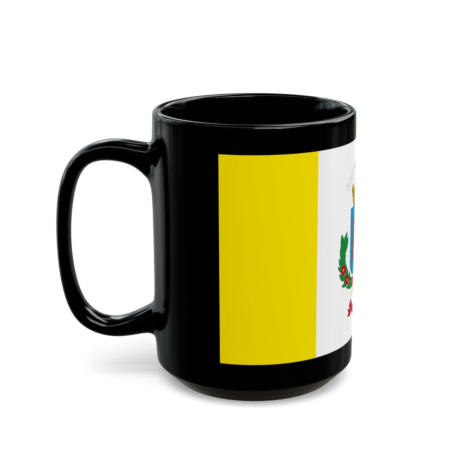 Flag of Heredia Province Costa Rica - Black Coffee Mug-The Sticker Space