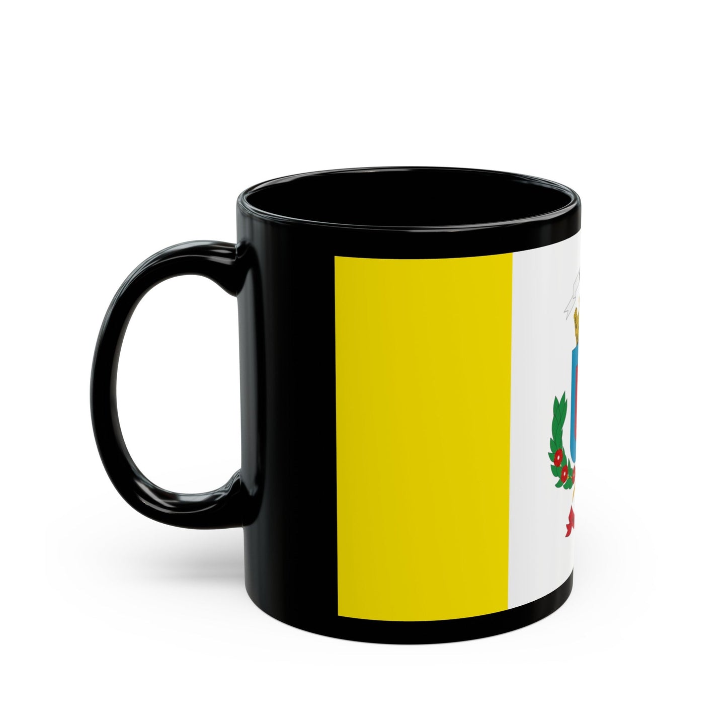 Flag of Heredia Province Costa Rica - Black Coffee Mug-The Sticker Space