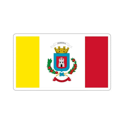 Flag of Heredia Province Costa Rica STICKER Vinyl Die-Cut Decal 3 Inch - The Sticker Space