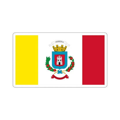 Flag of Heredia Province Costa Rica STICKER Vinyl Die-Cut Decal 4 Inch - The Sticker Space