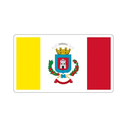 Flag of Heredia Province Costa Rica STICKER Vinyl Die-Cut Decal 6 Inch - The Sticker Space