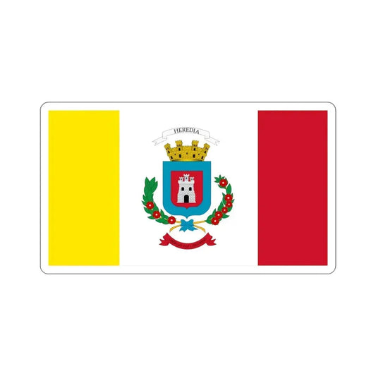 Flag of Heredia Province Costa Rica STICKER Vinyl Die-Cut Decal 6 Inch - The Sticker Space