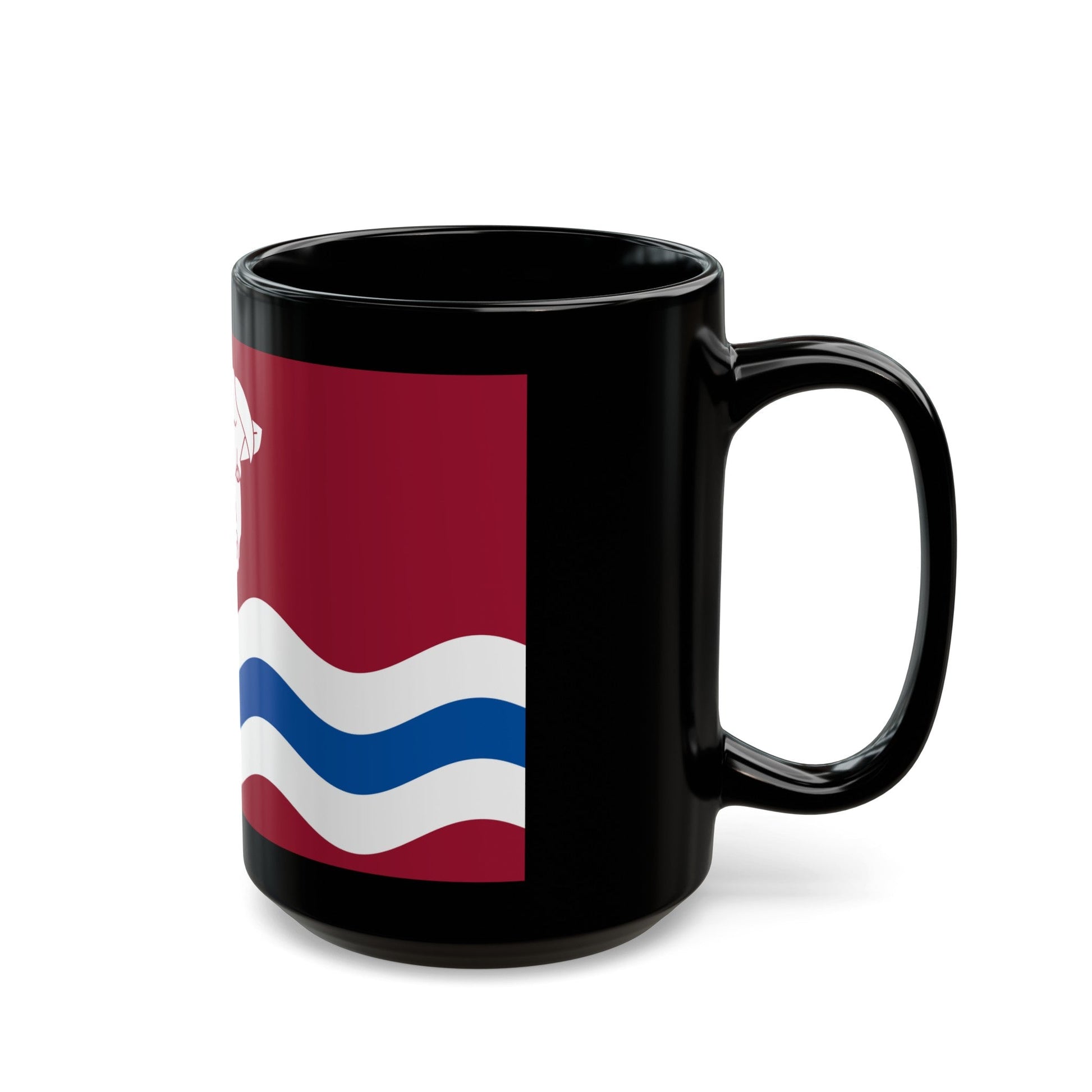 Flag of Herefordshire UK - Black Coffee Mug-The Sticker Space