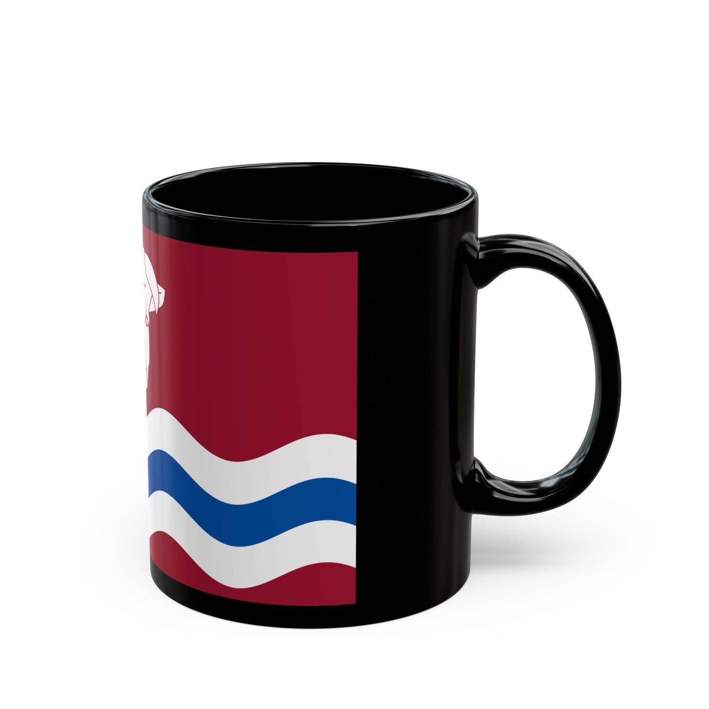 Flag of Herefordshire UK - Black Coffee Mug-The Sticker Space