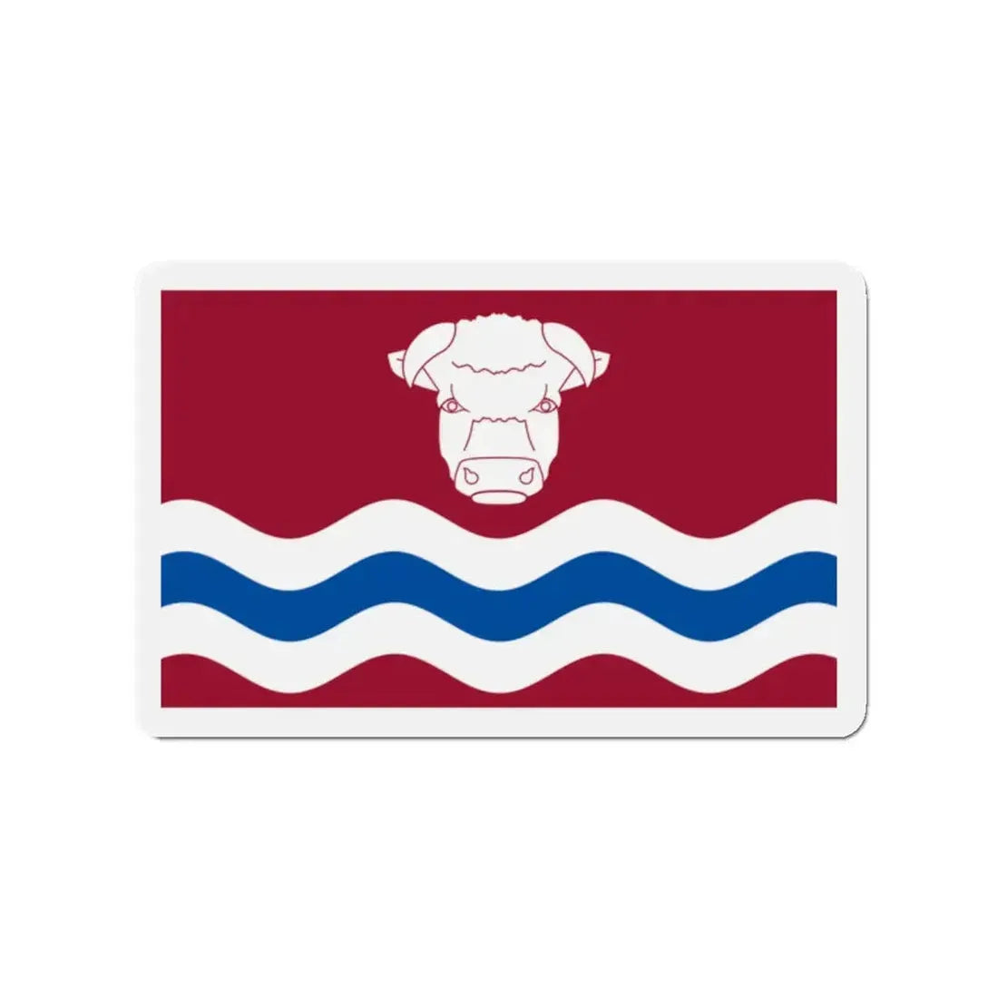 Flag of Herefordshire UK - Refrigerator Magnet 2 Inch - The Sticker Space