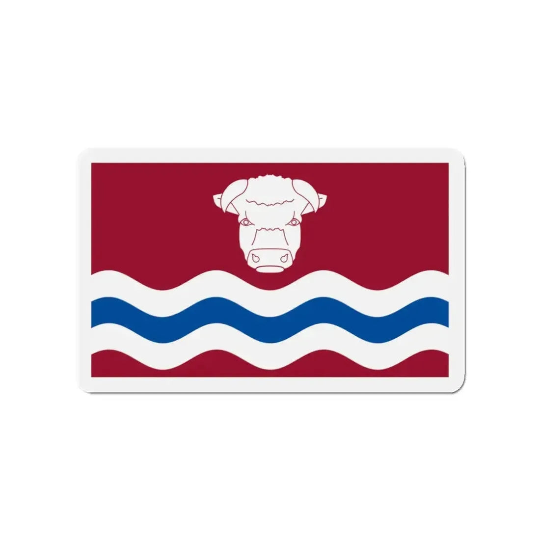 Flag of Herefordshire UK - Refrigerator Magnet 3 Inch - The Sticker Space