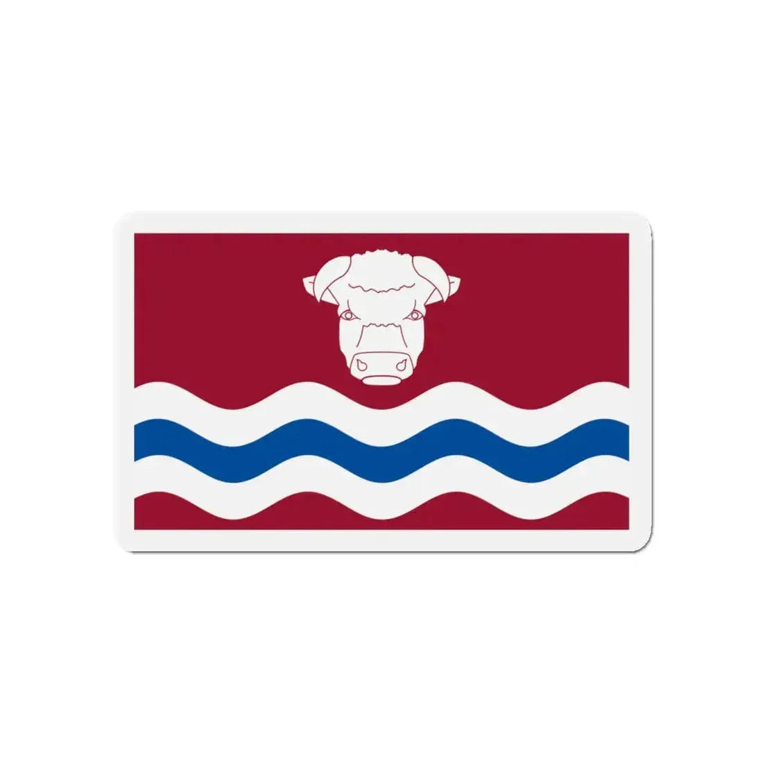 Flag of Herefordshire UK - Refrigerator Magnet 4 Inch - The Sticker Space