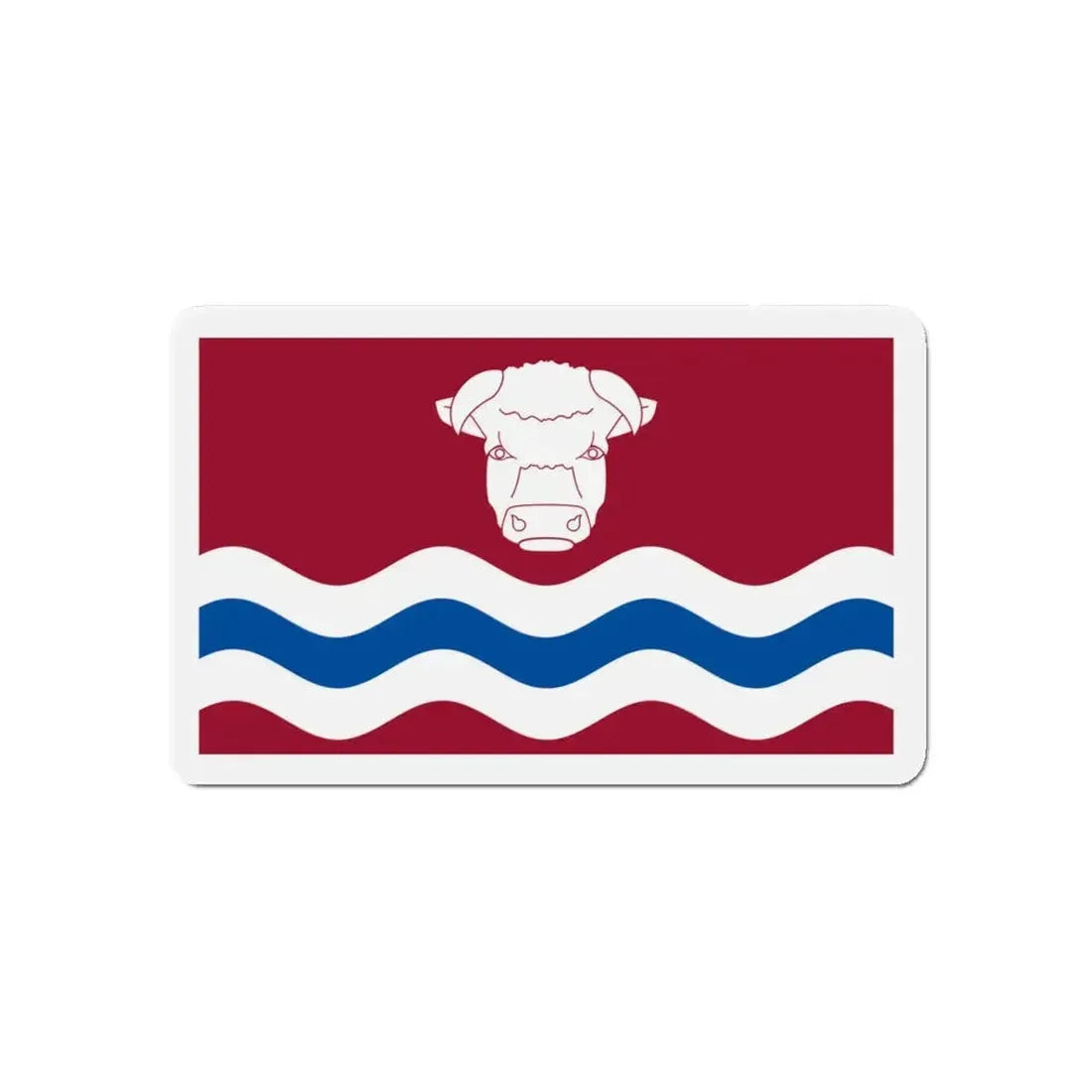 Flag of Herefordshire UK - Refrigerator Magnet 5 Inch - The Sticker Space