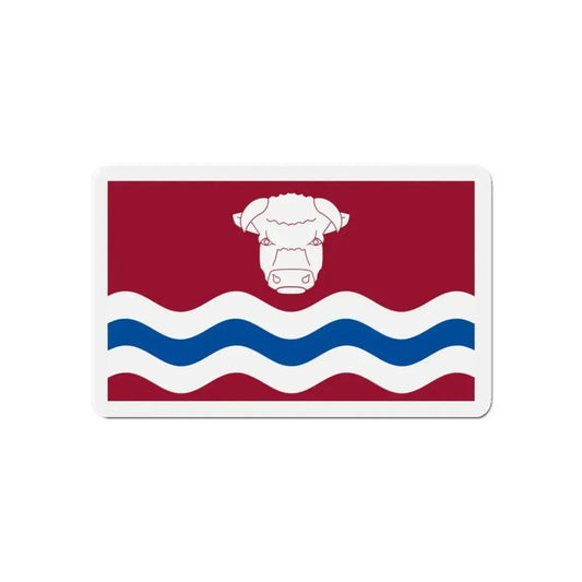 Flag of Herefordshire UK - Refrigerator Magnet 6 Inch - The Sticker Space