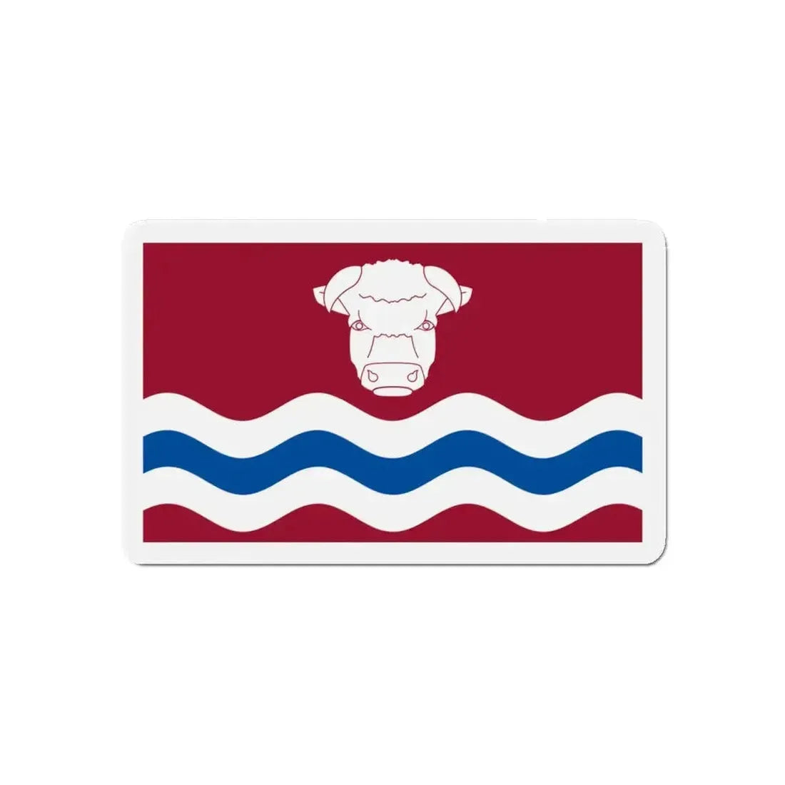 Flag of Herefordshire UK - Refrigerator Magnet - The Sticker Space
