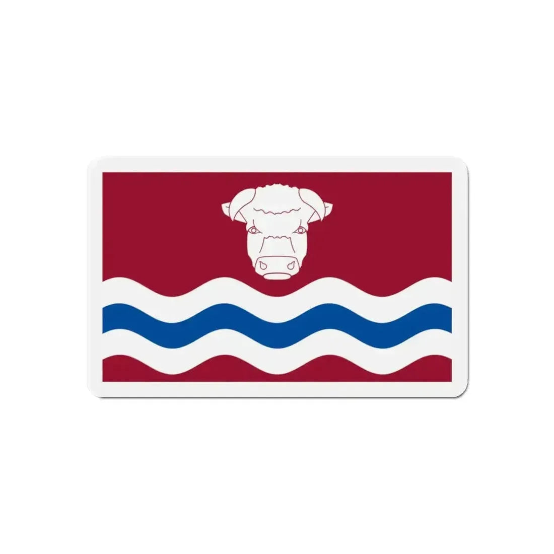 Flag of Herefordshire UK - Refrigerator Magnet - The Sticker Space