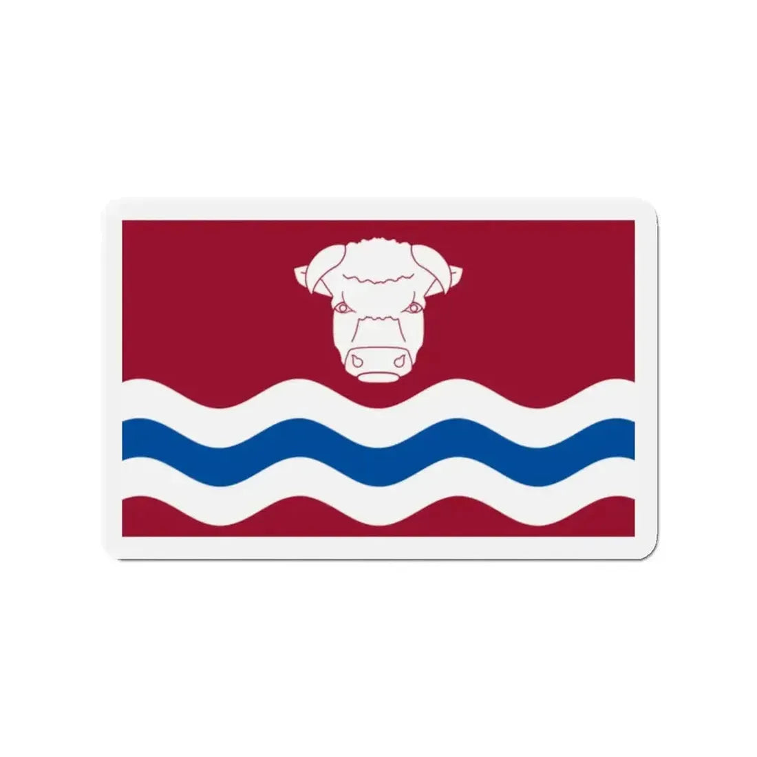 Flag of Herefordshire UK - Refrigerator Magnet - The Sticker Space