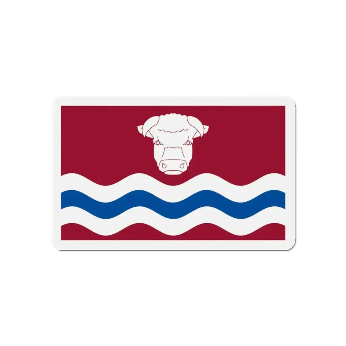 Flag of Herefordshire UK - Refrigerator Magnet - The Sticker Space