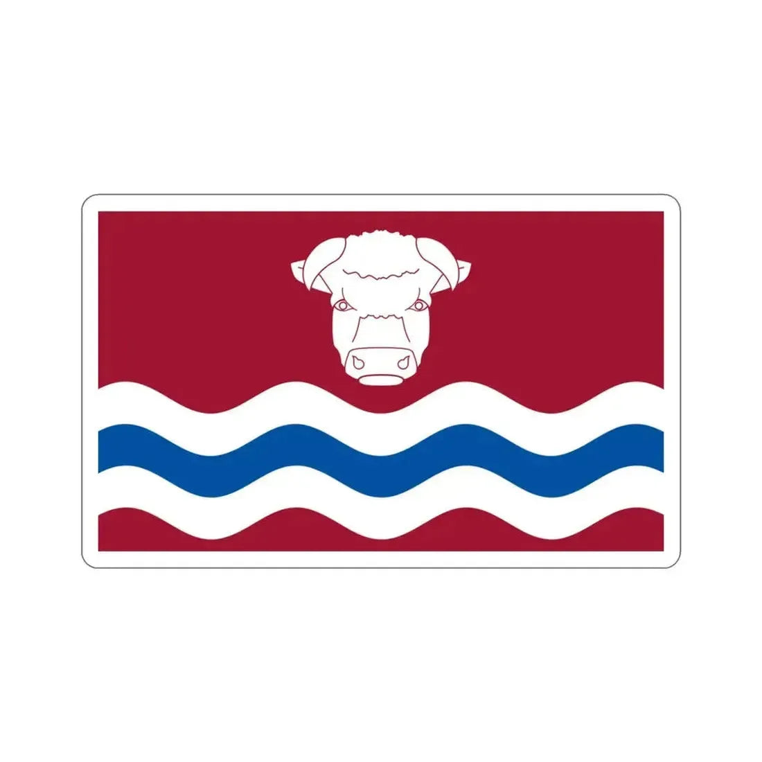 Flag of Herefordshire UK STICKER Vinyl Die-Cut Decal 3 Inch - The Sticker Space