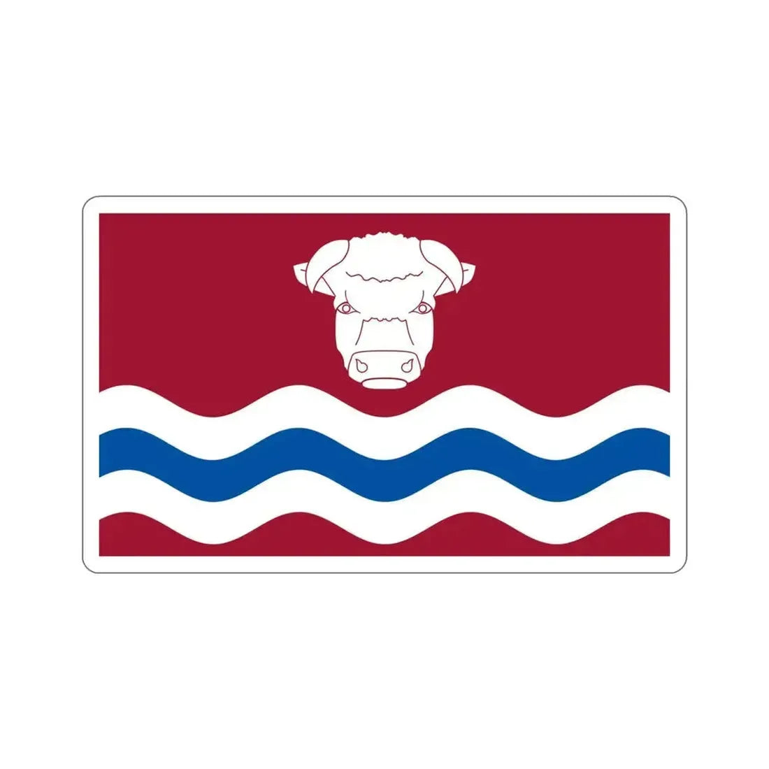 Flag of Herefordshire UK STICKER Vinyl Die-Cut Decal 4 Inch - The Sticker Space