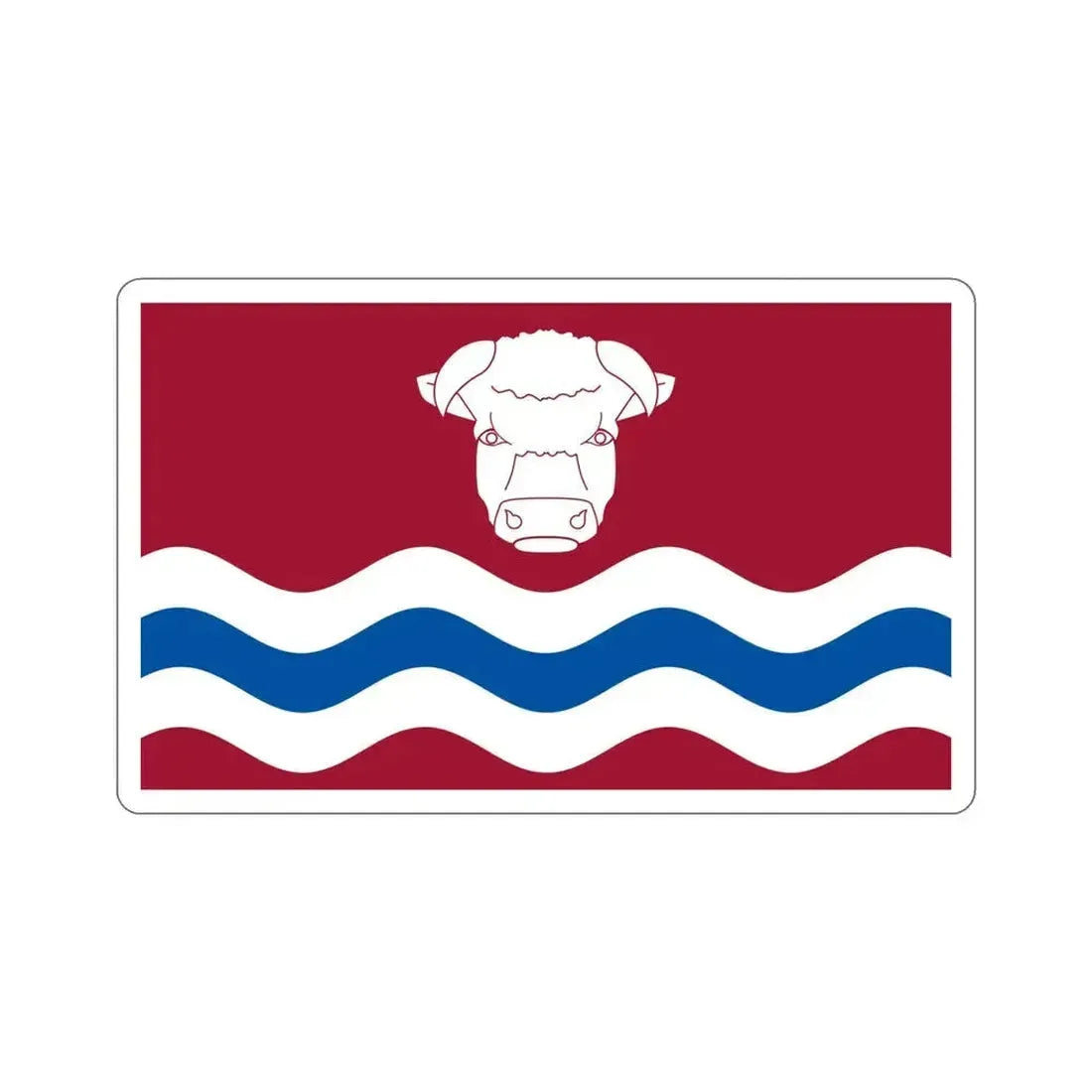 Flag of Herefordshire UK STICKER Vinyl Die-Cut Decal 5 Inch - The Sticker Space