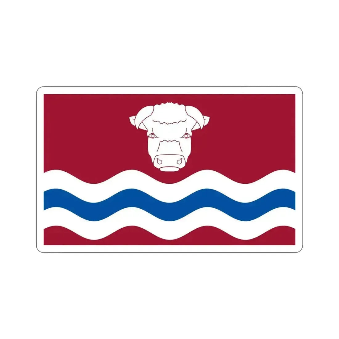 Flag of Herefordshire UK STICKER Vinyl Die-Cut Decal 6 Inch - The Sticker Space