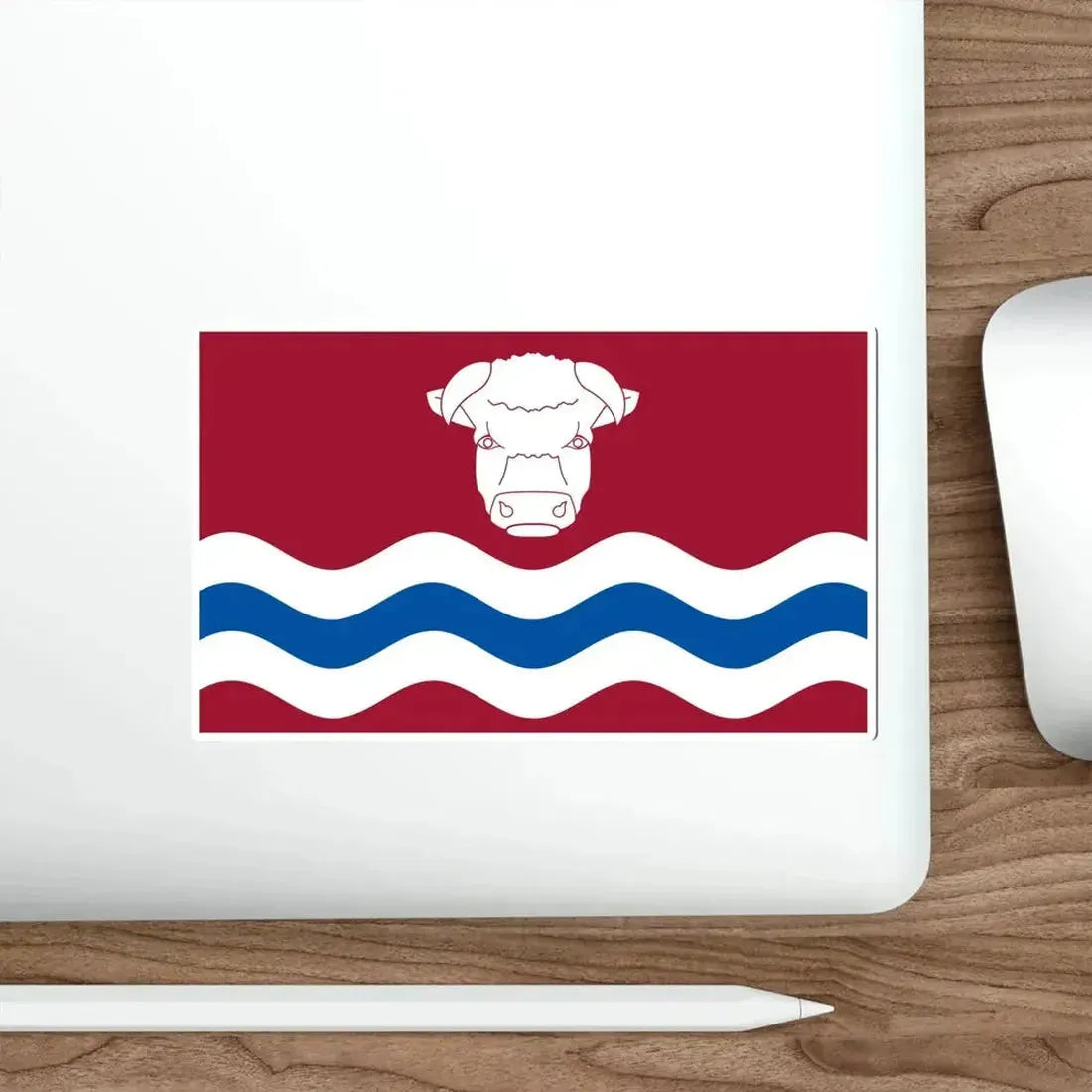 Flag of Herefordshire UK STICKER Vinyl Die-Cut Decal - The Sticker Space