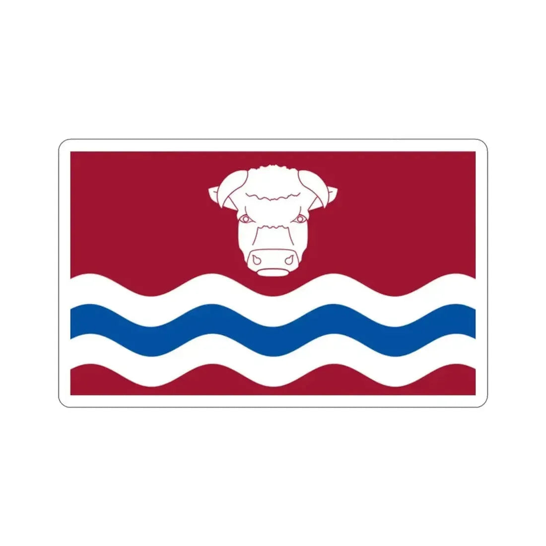 Flag of Herefordshire UK STICKER Vinyl Die-Cut Decal - The Sticker Space