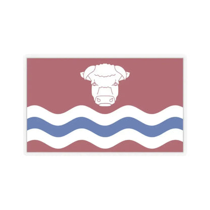 Flag of Herefordshire UK - STICKER Vinyl Kiss-Cut Decal 2 Inch Transparent - The Sticker Space