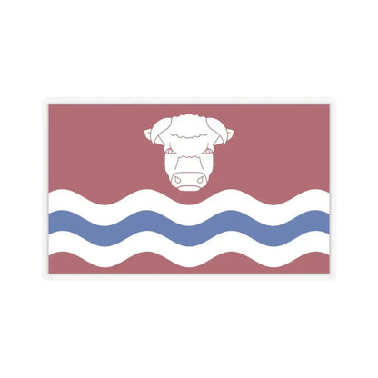 Flag of Herefordshire UK - STICKER Vinyl Kiss-Cut Decal 3 Inch Transparent - The Sticker Space