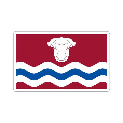 Flag of Herefordshire UK - STICKER Vinyl Kiss-Cut Decal 3 Inch White - The Sticker Space
