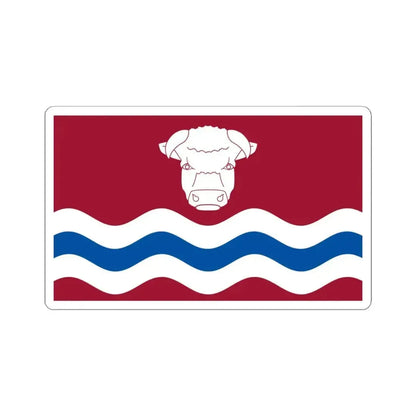 Flag of Herefordshire UK - STICKER Vinyl Kiss-Cut Decal 4 Inch White - The Sticker Space