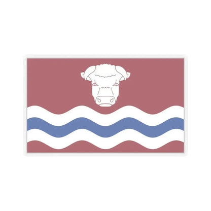 Flag of Herefordshire UK - STICKER Vinyl Kiss-Cut Decal 6 Inch Transparent - The Sticker Space