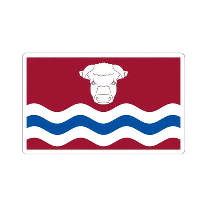 Flag of Herefordshire UK - STICKER Vinyl Kiss-Cut Decal 6 Inch White - The Sticker Space