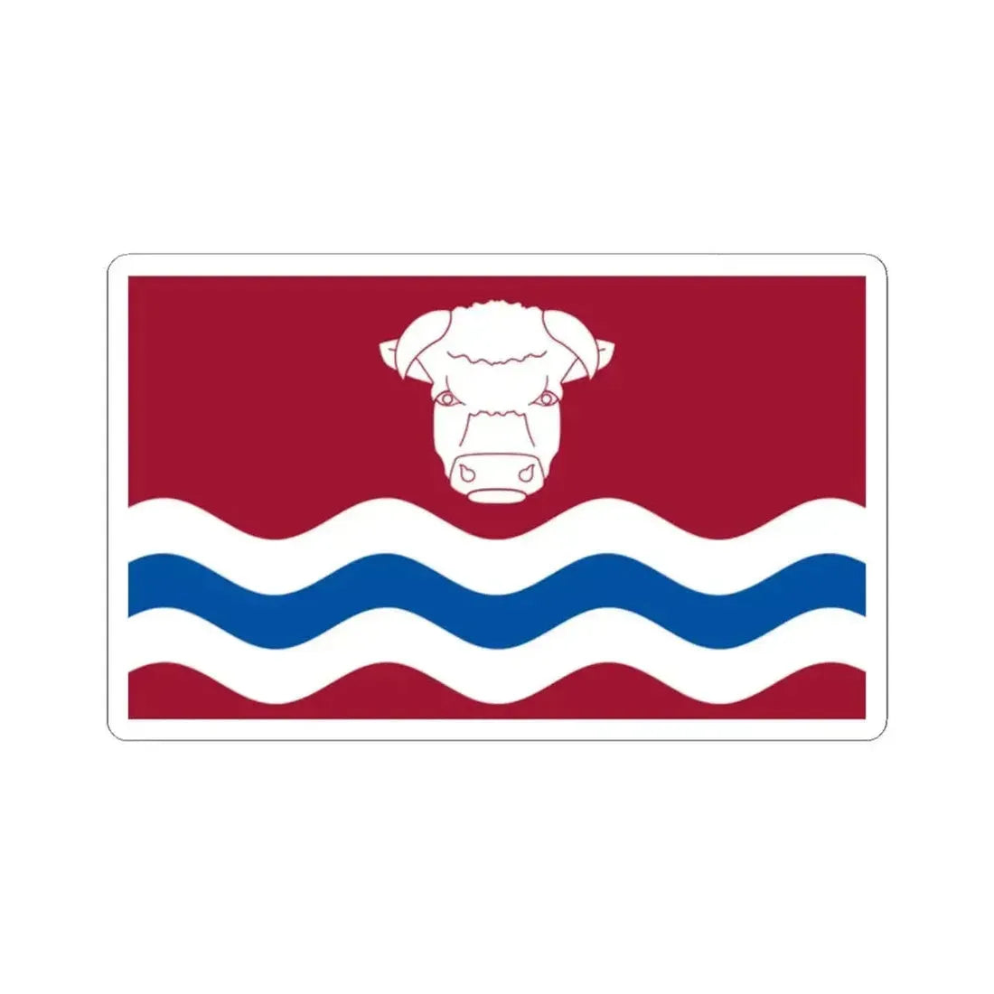 Flag of Herefordshire UK - STICKER Vinyl Kiss-Cut Decal - The Sticker Space