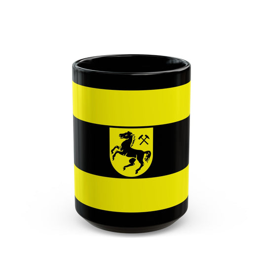 Flag of Herne Germany - Black Coffee Mug-15oz-The Sticker Space