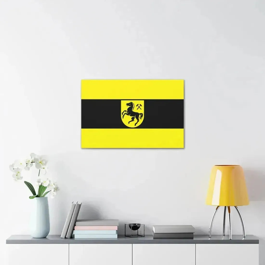 Flag of Herne Germany - Canvas Wall Art - The Sticker Space