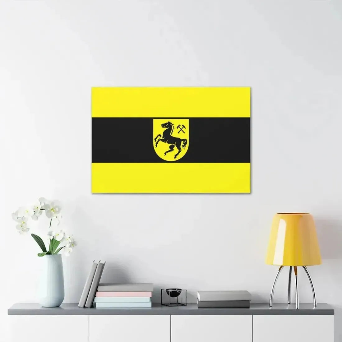 Flag of Herne Germany - Canvas Wall Art - The Sticker Space
