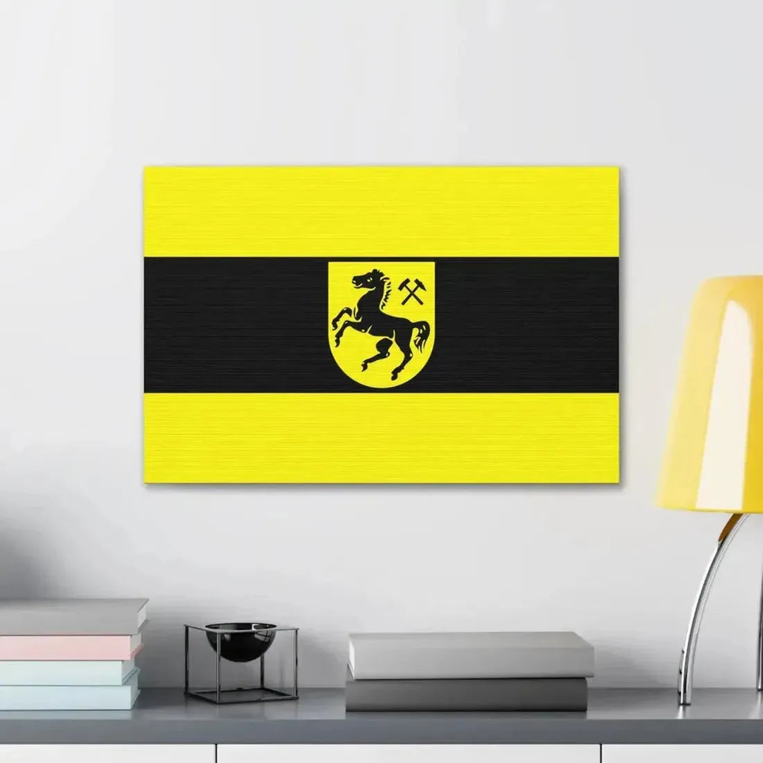 Flag of Herne Germany - Canvas Wall Art - The Sticker Space