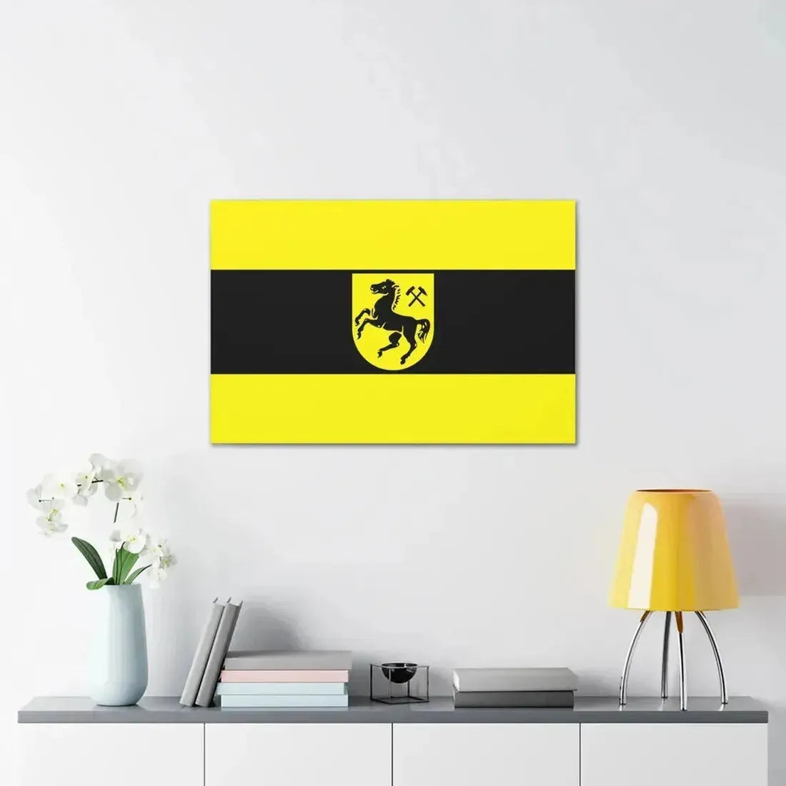 Flag of Herne Germany - Canvas Wall Art - The Sticker Space