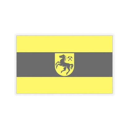 Flag of Herne Germany - STICKER Vinyl Kiss-Cut Decal 2 Inch Transparent - The Sticker Space