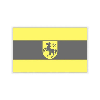 Flag of Herne Germany - STICKER Vinyl Kiss-Cut Decal 3 Inch Transparent - The Sticker Space