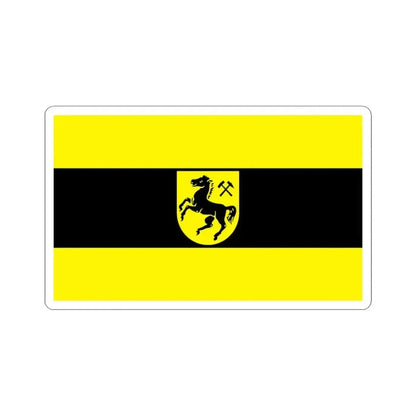 Flag of Herne Germany - STICKER Vinyl Kiss-Cut Decal 3 Inch White - The Sticker Space