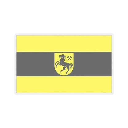 Flag of Herne Germany - STICKER Vinyl Kiss-Cut Decal 4 Inch Transparent - The Sticker Space