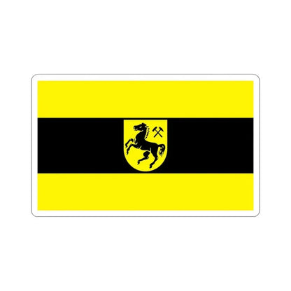 Flag of Herne Germany - STICKER Vinyl Kiss-Cut Decal 4 Inch White - The Sticker Space