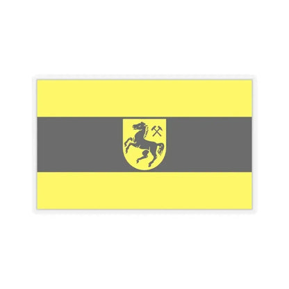Flag of Herne Germany - STICKER Vinyl Kiss-Cut Decal 6 Inch Transparent - The Sticker Space