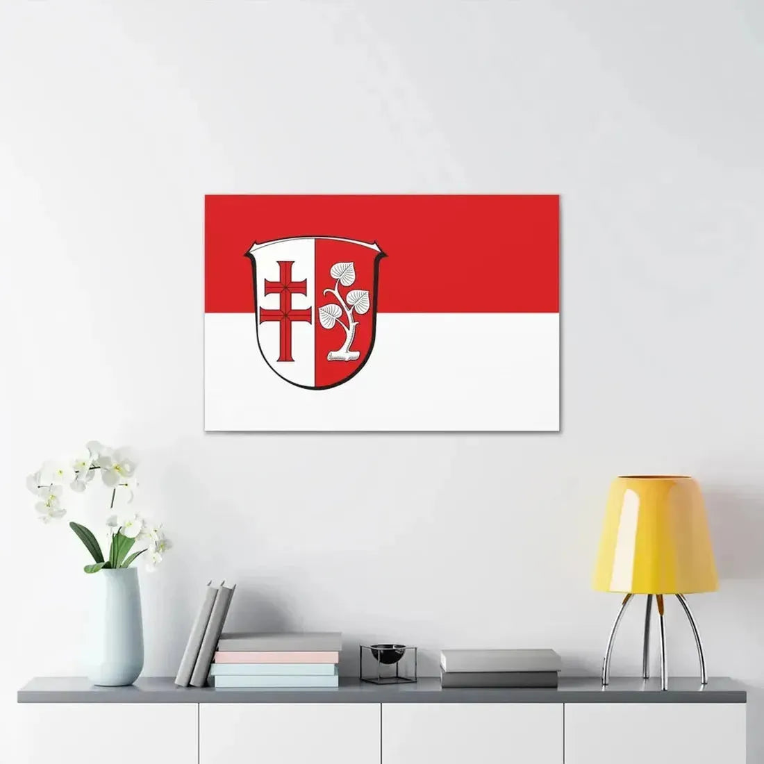 Flag of Hersfeld Rotenburg Germany - Canvas Wall Art - The Sticker Space