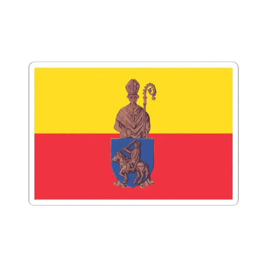 Flag of Herstal (Belgium) STICKER Vinyl Kiss-Cut Decal 2 Inch White - The Sticker Space