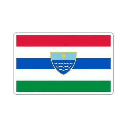 Flag of Herzegovina-Neretva (Bosnia and Herzegovina) STICKER Vinyl Kiss-Cut Decal 4 Inch White - The Sticker Space