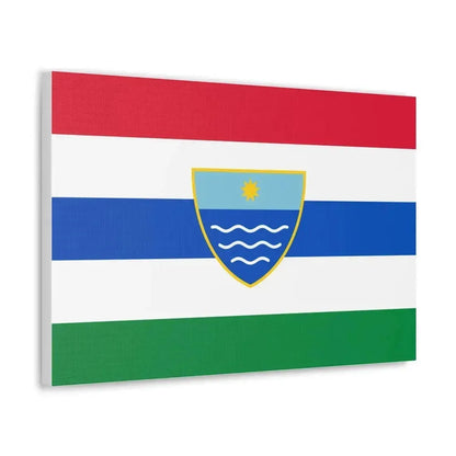 Flag of Herzegovina Neretva Canton Bosnia and Herzegovina - Canvas Wall Art - The Sticker Space
