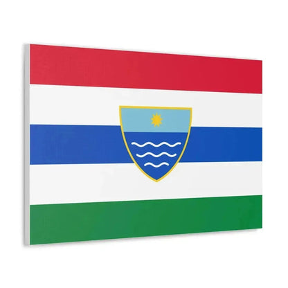 Flag of Herzegovina Neretva Canton Bosnia and Herzegovina - Canvas Wall Art - The Sticker Space