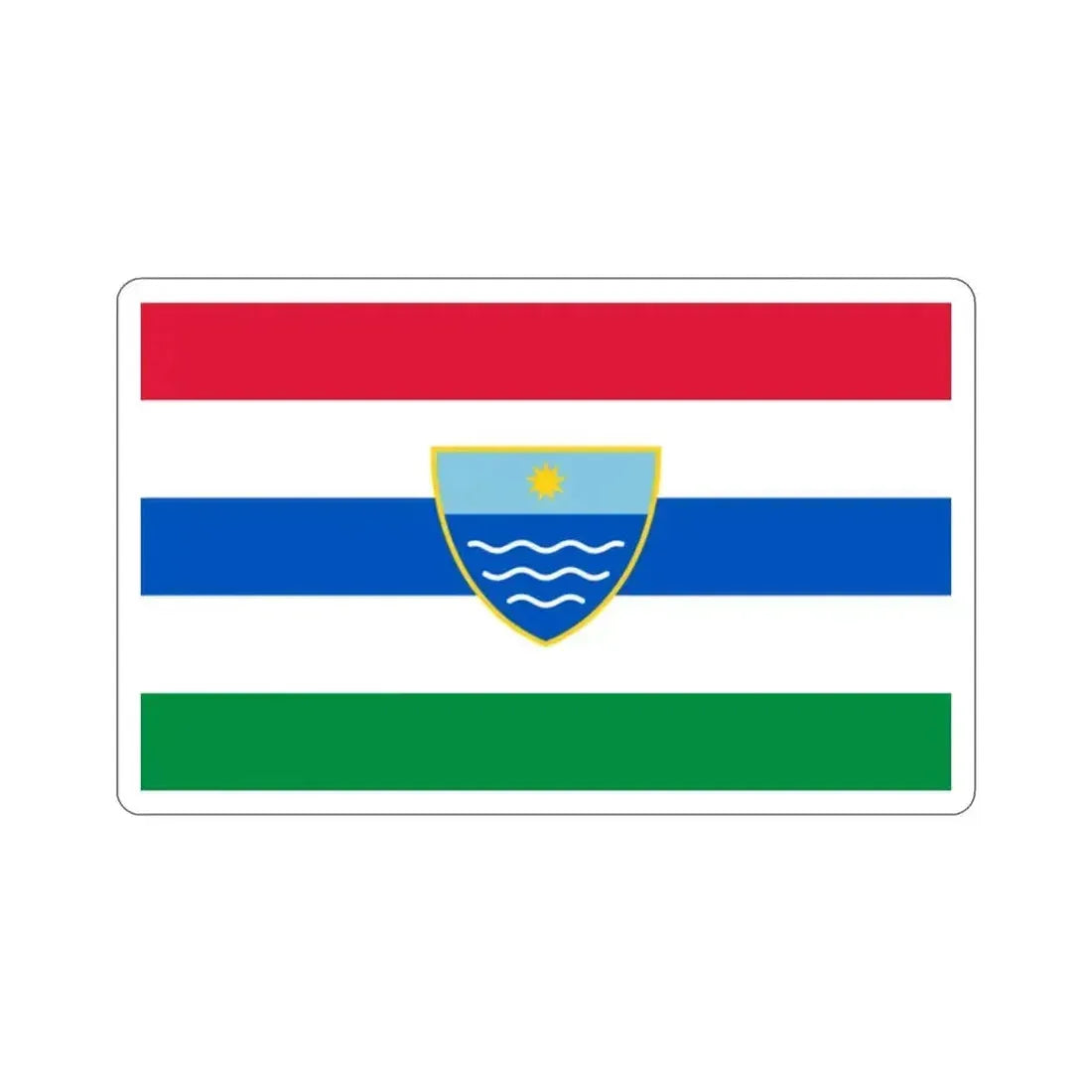 Flag of Herzegovina Neretva Canton Bosnia and Herzegovina STICKER Vinyl Die-Cut Decal 2 Inch - The Sticker Space