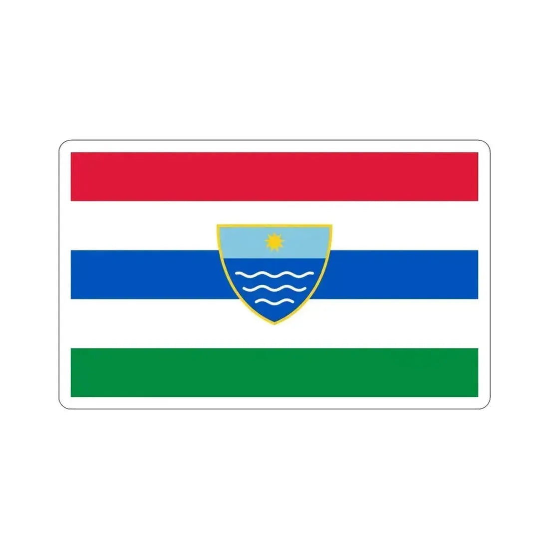 Flag of Herzegovina Neretva Canton Bosnia and Herzegovina STICKER Vinyl Die-Cut Decal 5 Inch - The Sticker Space