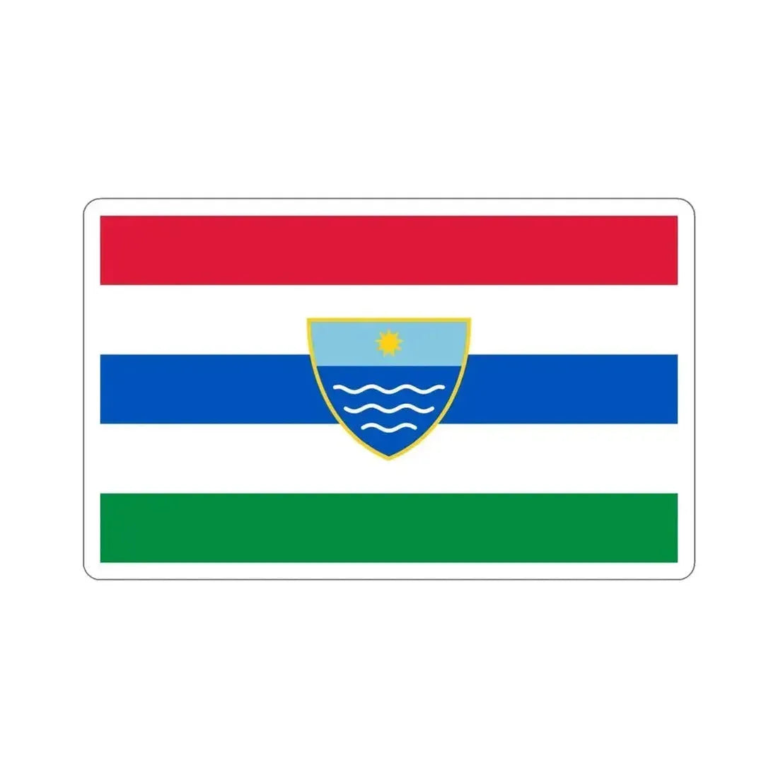 Flag of Herzegovina Neretva Canton Bosnia and Herzegovina STICKER Vinyl Die-Cut Decal 6 Inch - The Sticker Space
